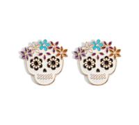 Halloween Skeleton Dangle Earringsfor Women Day Of The Dead Skull Jewelry
