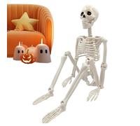 Halloween Skeleton Decorations, Halloween Skeleton Decorations | Realistic Full Body with Movable Joint Standing Human Skeleton,Ghostly Human Bones Halloween Decoration Sc