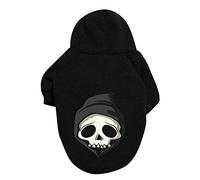 Halloween Skeleton Dog Sweater Warm Pet Costume Cute Puppy Outfit Cosplay Halloween Party Apparel for Small Medium Large Dogs (Black, 8XL)