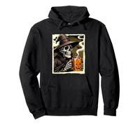 Halloween Skeleton Drink Hot Cocoa Dead Inside Spooky Season Pullover Hoodie