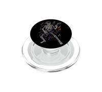 Halloween Skeleton Electric Guitar Music Notes Spooky PopSockets PopGrip for MagSafe