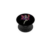 Halloween Skeleton Fairy Butterfly Wings Cute Goth Pixie PopSockets Adhesive PopGrip