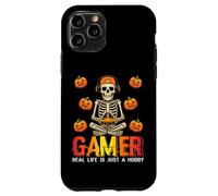 Halloween Skeleton Gamer Real Life Is Just Hobby Video Game Case for iPhone 11 Pro