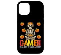 Halloween Skeleton Gamer Real Life Is Just Hobby Video Game Case for iPhone 12/12 Pro