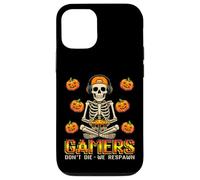 Halloween Skeleton Gamers Dont Die We Respawn Gaming Mens Case for iPhone 12/12 Pro