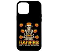 Halloween Skeleton Gamers Dont Die We Respawn Gaming Mens Case for iPhone 12 Pro Max