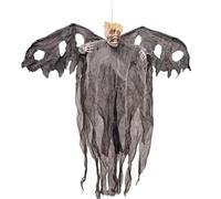 Halloween Skeleton Ghost Decorations Hanging Skeleton Glowing Eyes Scary Horror Accessories Lightweight Design Party Haunted House Escape Rooms
