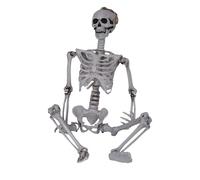 Halloween Skeleton Ghost - Terrifying Bone Decoration, Haunted Ghoul Statue | Life-Size Adjustable Skeleton Figure for Holiday Display, Creepy Coffin Scene Prop, Horror-Themed Party Home Ornament