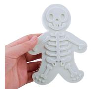 Halloween Skeleton Gingerbread Cookie Cutter, 1 Piece 3D Biscuit Stamp