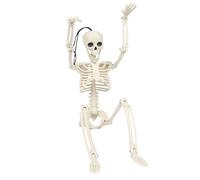 Halloween Skeleton | Halloween Full Body Skeleton Sculpture | 2.95Ft Human Bones Ornament with Posable Joints for Indoor Outdoor Yard Garden Lawn Porch