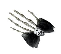 Halloween Skeleton Hands Bone Hair Clips Bows Skull Hair Barrettes Halloween Gotik Hairs Accessories for Women Girl Hairpins