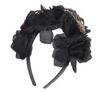 Halloween Skeleton Hands Headband Gothic Flower Hair Accessory for Parties Spooky Costume Decoration for Halloween Weddings Themed Events