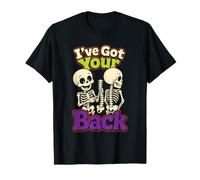 Halloween Skeleton I've Got Your Back Couple Matching Funny T-Shirt