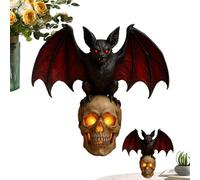 Halloween Skeleton Lights | Halloween Skull Bat Night Light | Lantern Gothic Spooky Lamp for Festival Display Table Desk Activities Party Festival Gathering Home