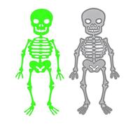 Halloween Skeleton Metal Cutting Die - Spooky Skeleton Character Cutting Die for Card Making - Die Size 11.3 cm x 5.5 cm (4.45 x 2.17 inches).