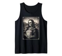 Halloween Skeleton Painting Graphic Tank Top