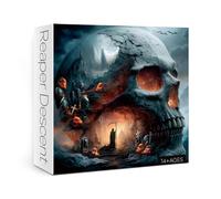 Halloween Skeleton Puzzles for Adults 1000 Pieces Art, Horror Vintage Ghost Gothic Jigsaw Puzzles, Challenging Crazy Haunted Mansion Cross Spooky Puzzle