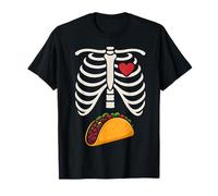 Halloween Skeleton Ribcage Taco Belly Funny Dad Men Costume T-Shirt