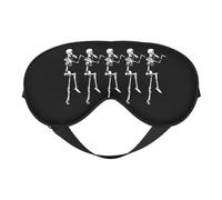 Halloween Skeleton Skull Print Soft Eye Cover for Women Men Night Sleep Travel Nap