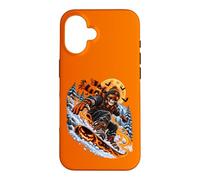 Halloween Skeleton Snowboarder Case for iPhone 16