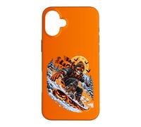 Halloween Skeleton Snowboarder Case for iPhone 16 Plus