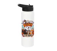 Halloween Skeleton Snowboarder Stainless Steel Insulated Water Bottle