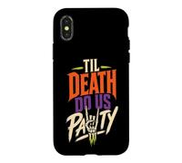 Halloween Skeleton Til Death Do Us Party Spooky Season Funny Case for iPhone X/XS