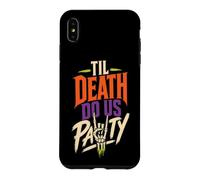 Halloween Skeleton Til Death Do Us Party Spooky Season Funny Case for iPhone XS Max