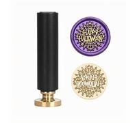 Halloween Skeleton Wax Sealing Stamp Embossed Stamp Sealing Removable Brass Sealing Wax Head Handle for Invitations Greeting Card Envelopes Craft Wine Gift Wrapping (Color 1,2.95in)