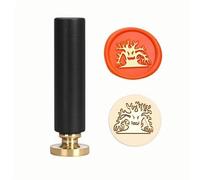 Halloween Skeleton Wax Sealing Stamp Embossed Stamp Sealing Removable Brass Sealing Wax Head Handle for Invitations Greeting Card Envelopes Craft Wine Gift Wrapping (Color 11,2.95in)