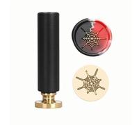 Halloween Skeleton Wax Sealing Stamp Embossed Stamp Sealing Removable Brass Sealing Wax Head Handle for Invitations Greeting Card Envelopes Craft Wine Gift Wrapping (Color 14,2.95in)