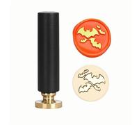 Halloween Skeleton Wax Sealing Stamp Embossed Stamp Sealing Removable Brass Sealing Wax Head Handle for Invitations Greeting Card Envelopes Craft Wine Gift Wrapping (Color 8,2.95in)