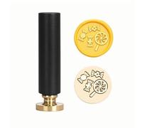 Halloween Skeleton Wax Sealing Stamp Embossed Stamp Sealing Removable Brass Sealing Wax Head Handle for Invitations Greeting Card Envelopes Craft Wine Gift Wrapping (Color 5,2.95in)