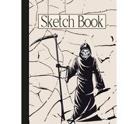Halloween Sketch Book: Grim Reaper Goth Sketchbook | 8.5x11 100 Blank Pages Sketch Pad | Fantasy Horror Sketchbook for Drawing & Sketching for Adults and Kids