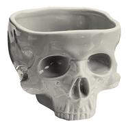 Halloween Skull Bowl for Eating - Food Safe Skeleton Head Pasta Bowl, Portable Ceramic Candy Server Punch Dispenser Retro Gothic Tabletop Ornament Gothic Kitchen Accessories
