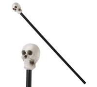 Halloween Skull Cane 80cm Walking Stick Gothic Fancy Dress Prop