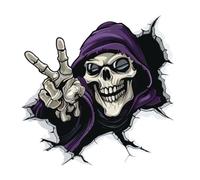 Halloween Skull Car Sticker Car Rear Window Sticker Skull
