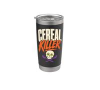 Halloween Skull Cereal Killer Spooky Season Funny Spoons Stainless Steel Insulated Tumbler