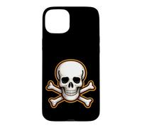 Halloween Skull Crossbones Kids Spooky Pirate Graphic Case for iPhone 15 Plus