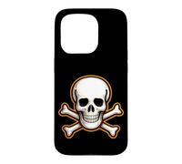 Halloween Skull Crossbones Kids Spooky Pirate Graphic Case for iPhone 15 Pro