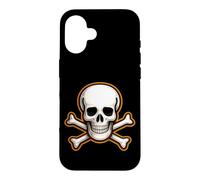Halloween Skull Crossbones Kids Spooky Pirate Graphic Case for iPhone 16