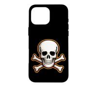 Halloween Skull Crossbones Kids Spooky Pirate Graphic Case for iPhone 16 Pro Max
