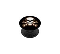 Halloween Skull Crossbones Kids Spooky Pirate Graphic PopSockets Adhesive PopGrip