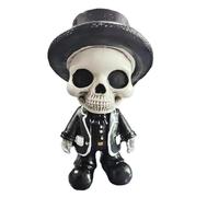 Halloween Skull Decoration Modern Resin Statue Collectible Decoration Doll Craft Collection for Home Halloween Hallway Club,
