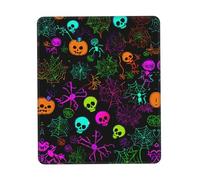 Halloween Skull Desk Pad, Washable for Office/Gaming/Writing, Rubber Base, Polyester Surface