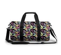 Halloween Skull Funky Portable Gym Bag for Women And Men Travel Duffel Bag for Sports Print Gymbag Funny Yoga Bag