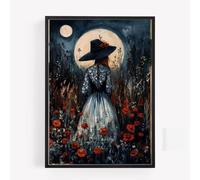 Halloween skull gothic emo witch A4 UNFRAMED PRINT PICTURE skeleton witchcraft wall art Home decor Decorating gift