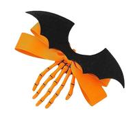 Halloween Skull Hair Clip For Women Large Skeleton Hand Hair Pin Female Gothics Bowknot Side Clip Day Of Death Headdress