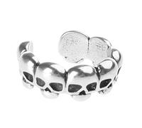 Halloween Skull Head Ear Clip Gothic Ear Jewelry Lightweight Ear Clip Alloy Material Best Gift for Women Girls