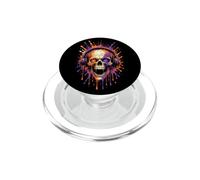 Halloween Skull Headphones Music Lover Full Moon Stars PopSockets PopGrip for MagSafe